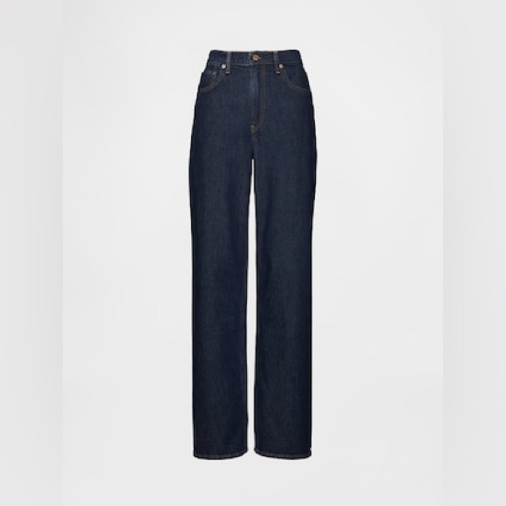 GAP Dark Indigo Wide-Leg Jeans